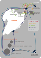 Map of Helistar scenic helicopter flights