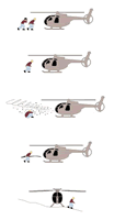correct way to appraoch a helicopter