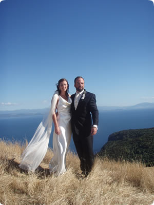 The bride and Groom